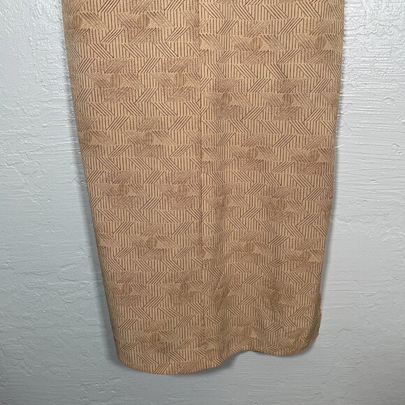 REI Women XS Tan Brown Print Sun Up Shirt Dress Button Front Pockets UPF 50 - Picture 7 of 10